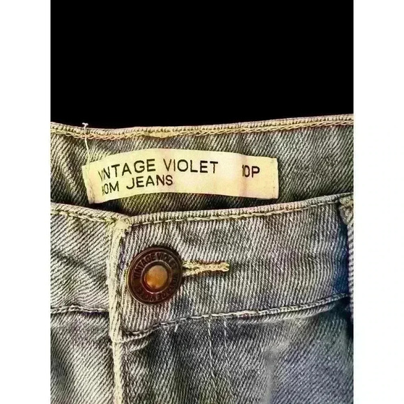 Women’s Jeans VINTAGE VIOLET Petite Mom Jeans Size 10 P‎ - Picture 8 of 11
